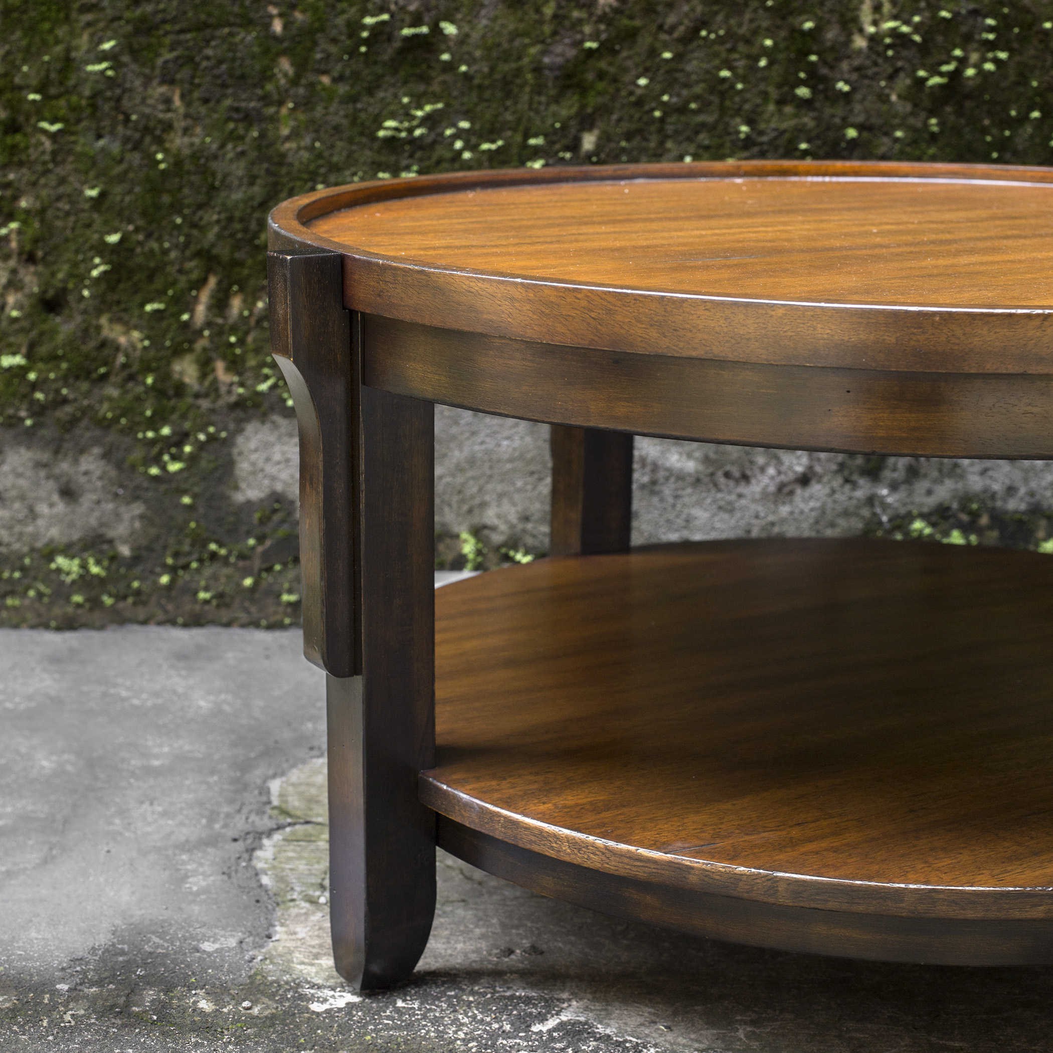 Uttermost Accent Furniture 25819 Sigmon Round Wooden Coffee Table Del